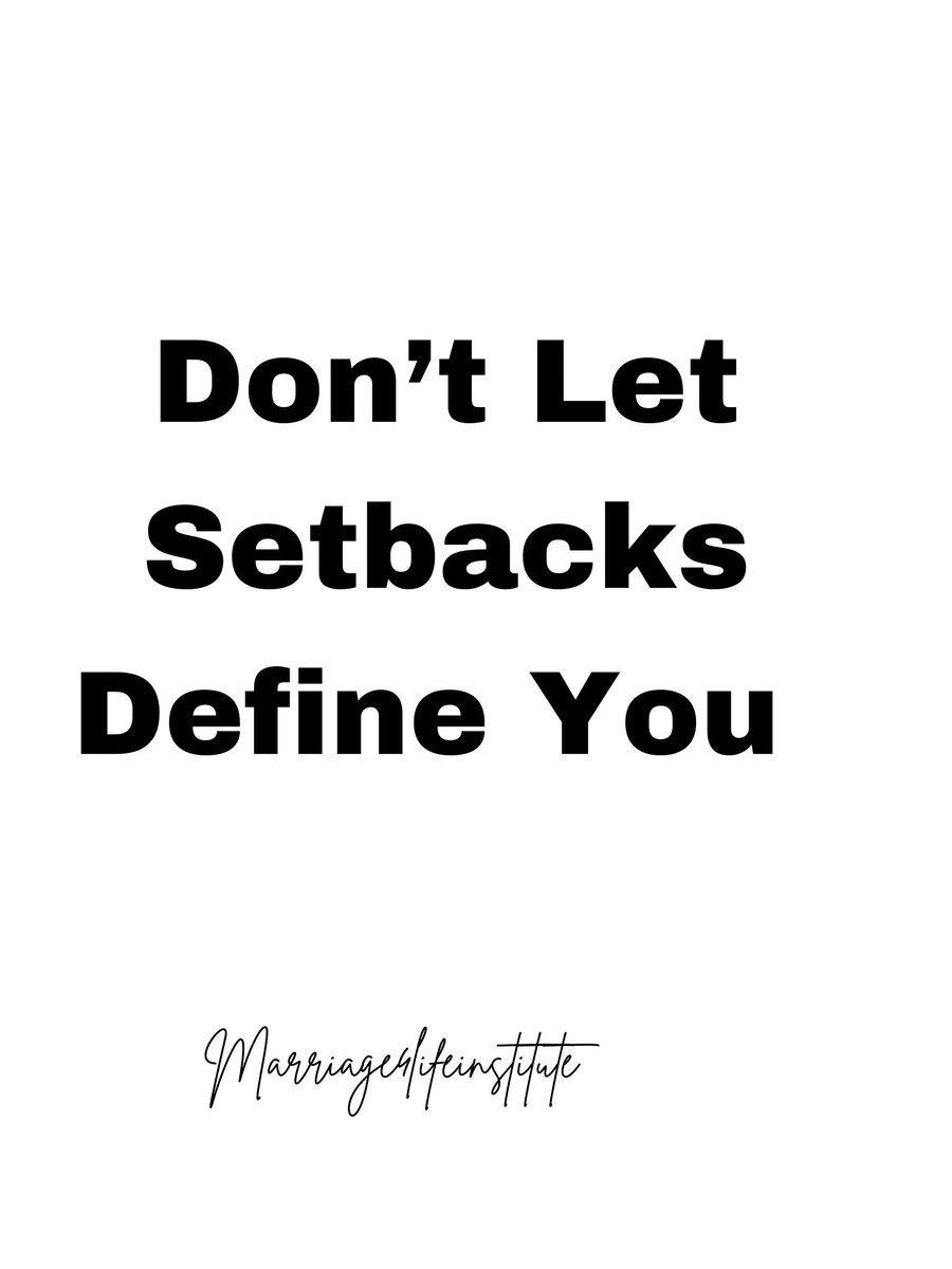 marriage4lifein's tweet photo. Setbacks are moments—not your identity.

They may slow you down, but they don’t get to name you, limit you, or rewrite your purpose. What tried to break you is often what builds your strength, your wisdom, and your resilience.

Keep going. Your story isn’t over.
#setbacks https://t.co/WZZPb8KI0e