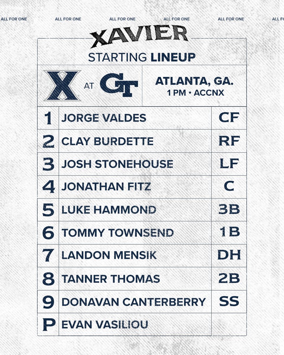 Xavier Baseball tweet media