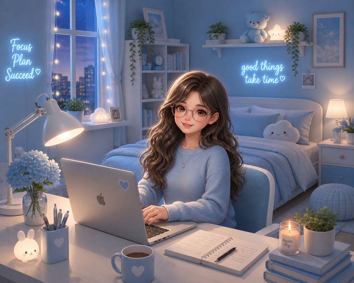 Khan_uk17's tweet photo. Late nights soft lights &amp; focused vibes 💻

Dreaming big while working quietly…
Because good things take time 

Good night sweet dreams everyone 🌃

#FocusMode #WorkAesthetic #DreamBig #LateNightGrind https://t.co/A5cwdkSzCM