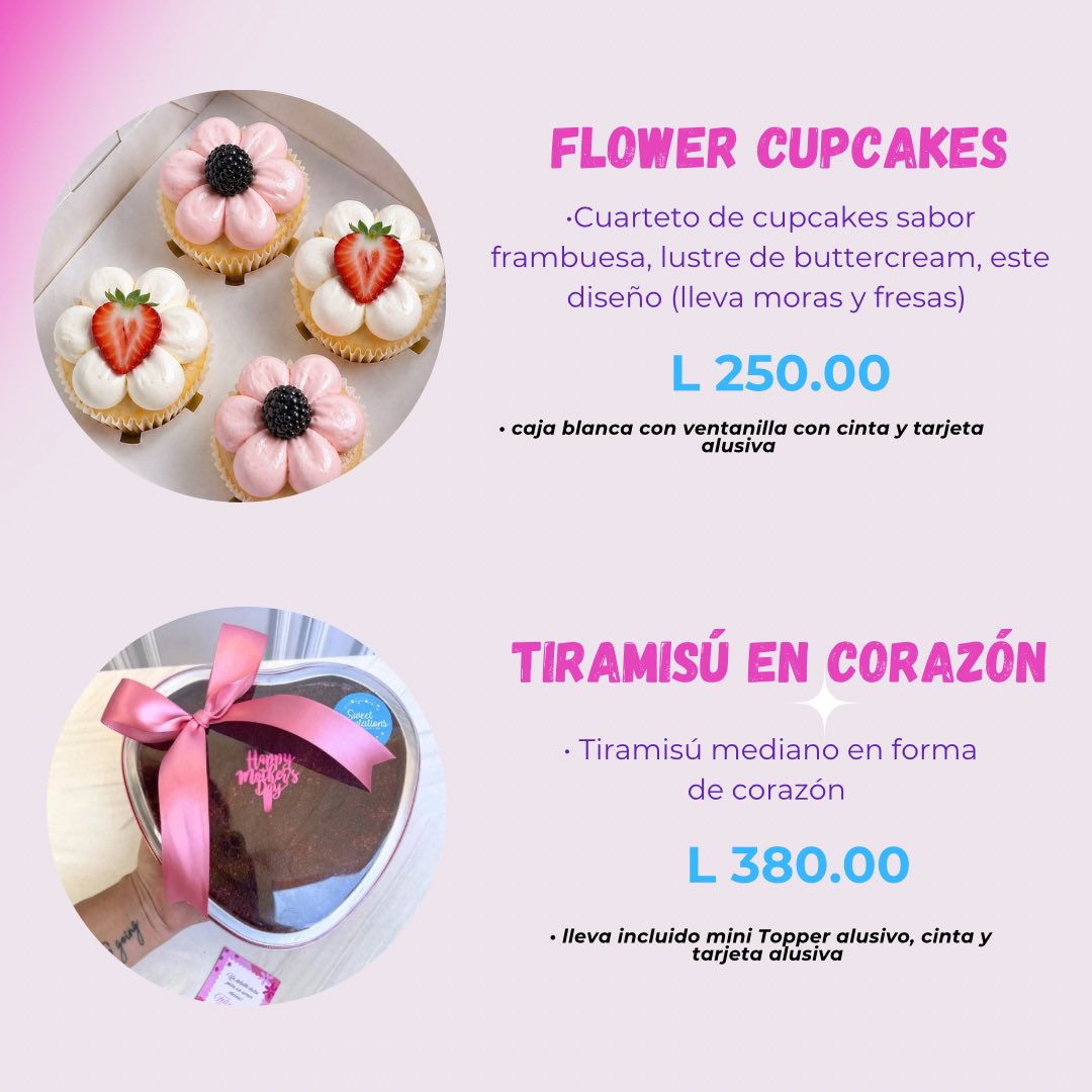 sweethn2016's tweet photo. Por si andas buscando algún regalo para mamá, aquí te dejo algunas opciones deliciosas🩷✨ para pedidos 3377-3641 

#sweethn #postres https://t.co/kxNOKWVzUz