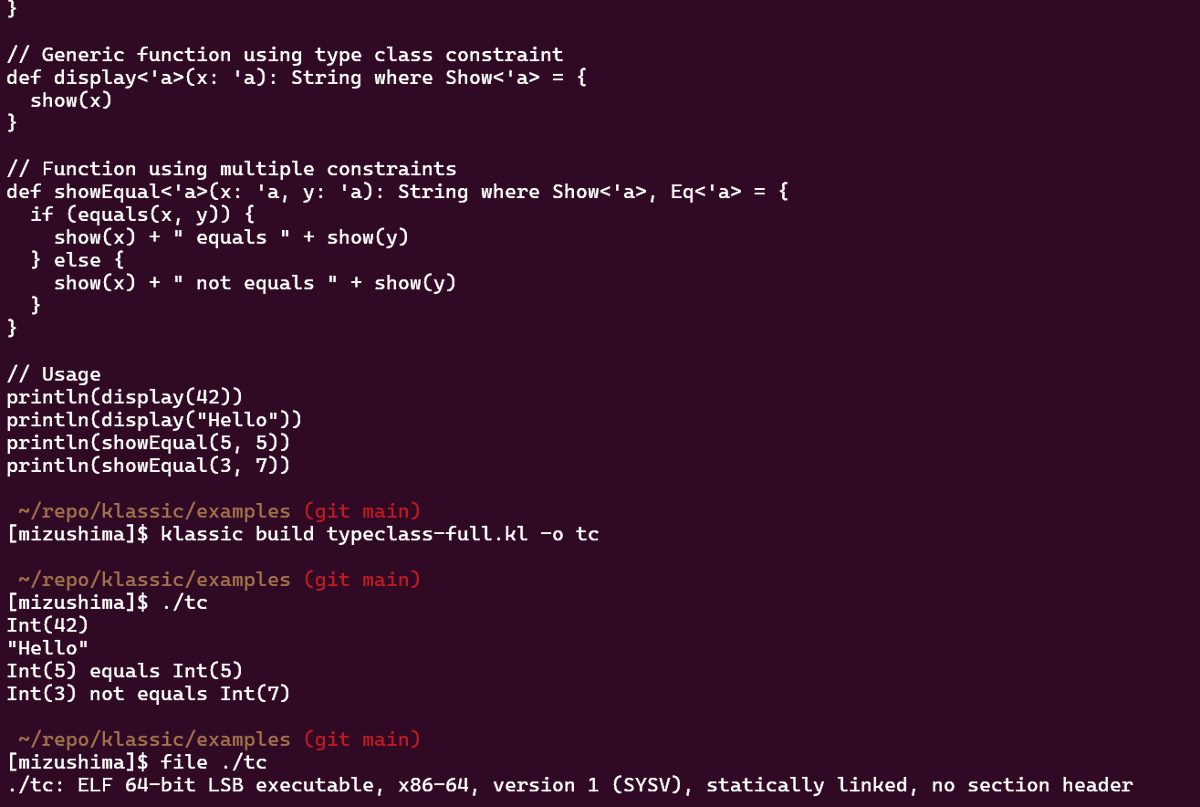こんな感じで、x86-64 native compiler（とinterpreter）も動いたーって感じで、エージェント様々。