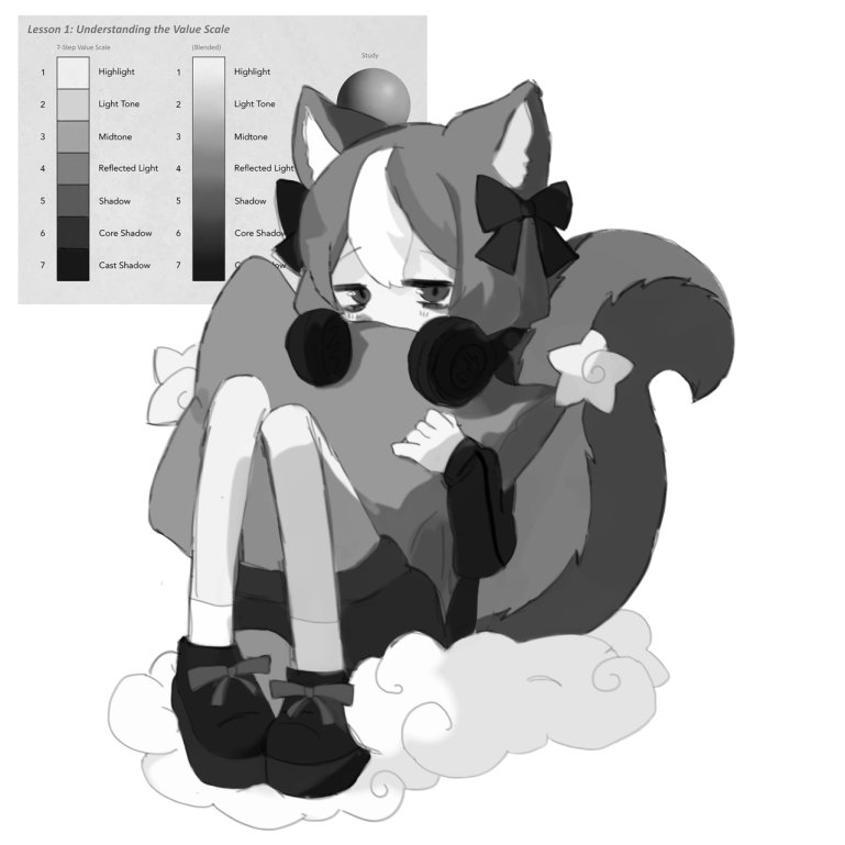 Malice_Dolly's tweet image. Human Shikabane (Aggretsuko)
#blackandwhite #art #values