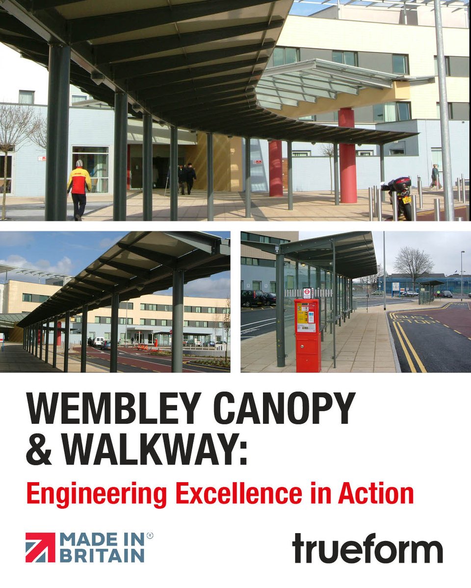 TrueformGroup's tweet image. Proud to showcase our #Wembley #Canopy &amp;amp; #Walkway. Design precision, engineering expertise &amp;amp; high-quality fabrication to enhance major transport environments.
End-to-end delivery, built for performance &amp;amp; #passengerexperience. trueformshelters.com
#TransportInfrastructure