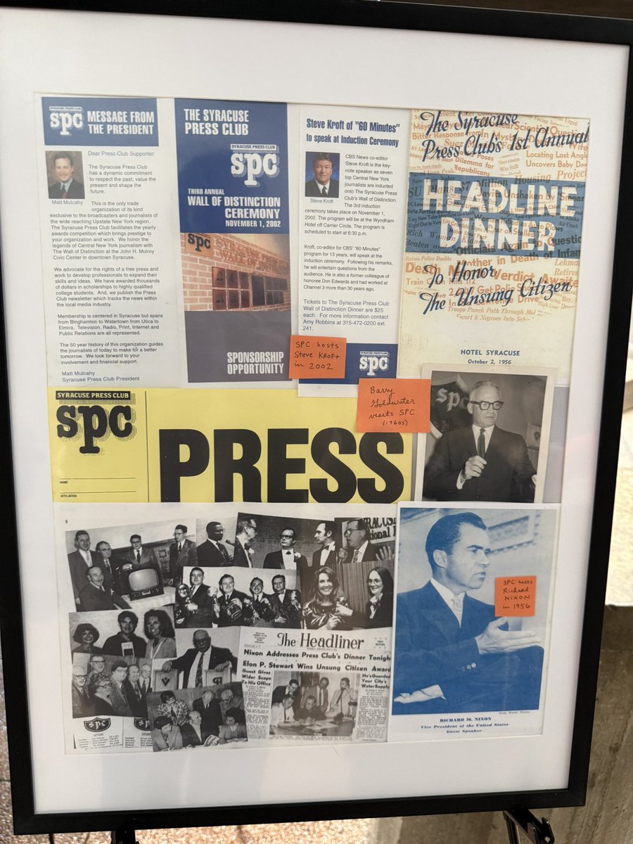 JoshNBCTV's tweet photo. Great time at the annual @syrpressclub awards dinner. I haven’t missed once since 2009 and yes I moved away six years ago. The SPC is celebrating 75 years in 2026.  Will always love Syracuse. 🍊 📺 📰 https://t.co/ImvhMqnVaS
