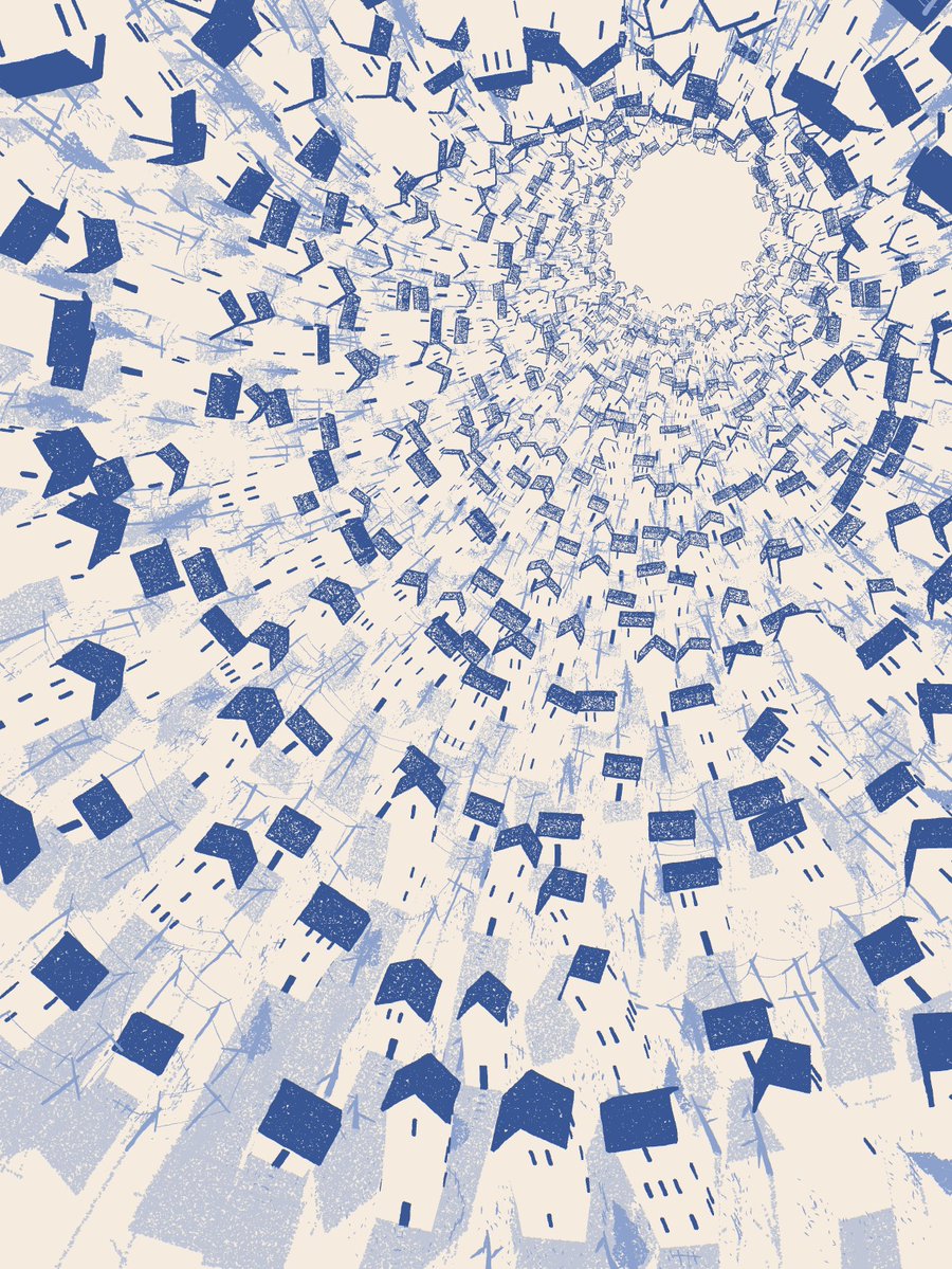 funnysandwich1's tweet image. Beyond the vanishing point. 🌀🏠

A digital vortex constructed with p5.js. Exploring how simple geometric repetition creates a sense of infinite depth. Hand-coded logic, no AI.

#p5js #processing #creativecoding #generativeart #notAI #javascript #algorithmicart #vortex