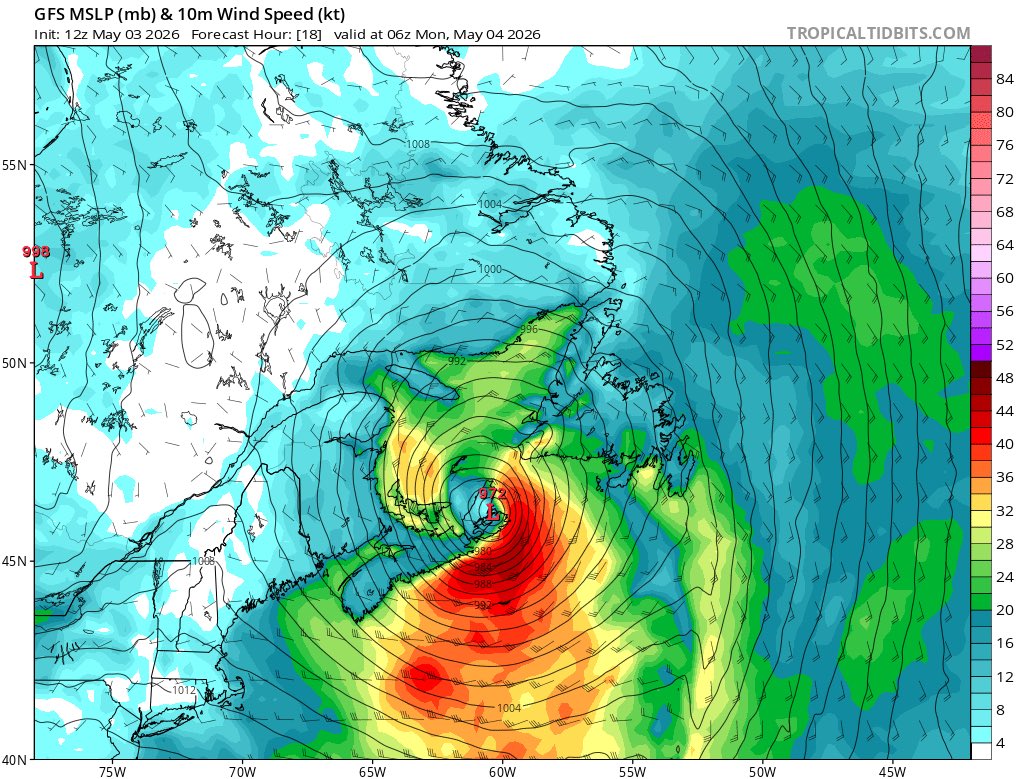abitofstrange's tweet image. Nasty unusually late nor’easter rearing its head today into tonight. Downpours and gusty winds likely reaching over 90 km/h especially in eastern areas. Perhaps some snow inland on the mainland, though nothing accumulating. No alerts in effect… #NSStorm
