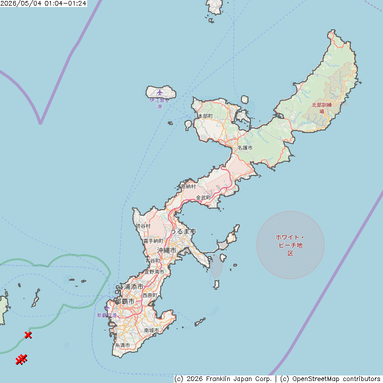 FjcSouth2's tweet photo. 【落雷発生】（前20分間）エリア内に 4 回の落雷が観測されました。 #カミナリ #沖縄 
お近くの落雷リアルタイム情報はアプリで確認→ https://t.co/pMfDI1r7tc 
全国の落雷状況はこちら→https://t.co/cwTFhV2GBS https://t.co/elWCAEoXIk