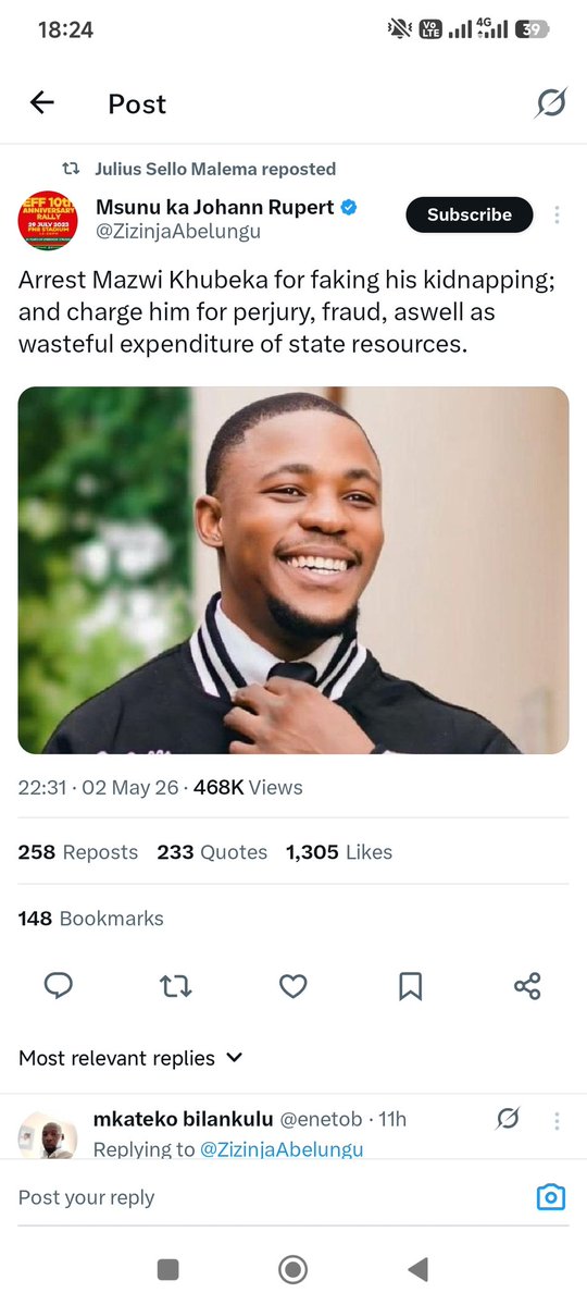 Mr X 🇿🇦 tweet media