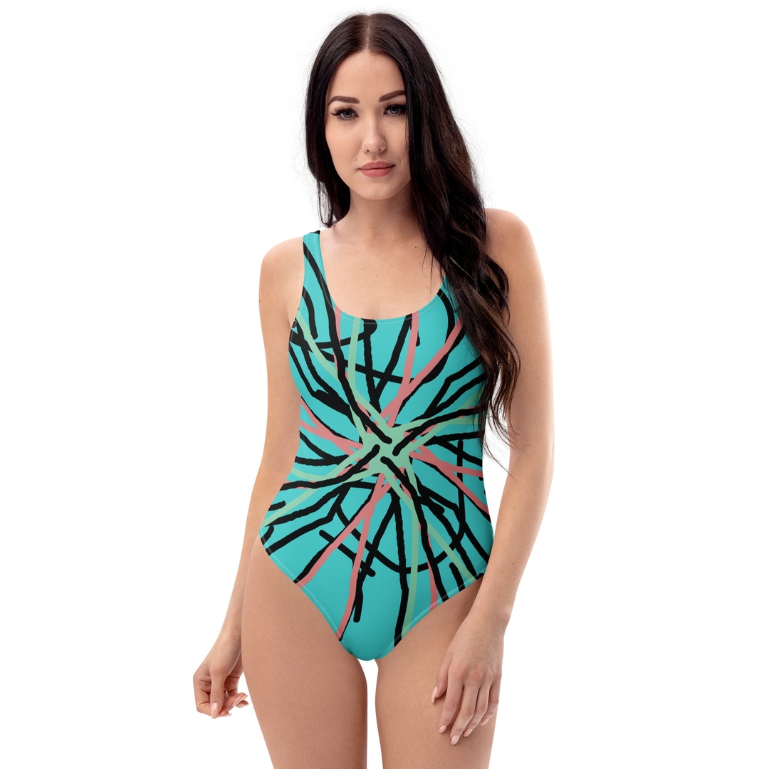 Apparelhue's tweet image. Elevate your poolside look with this artistic swimsuit 🎨☀️. Modern abstract lines &amp;amp; vibrant pink accents make it a conversation starter. Grab yours now! 🩱✨ #Modern Swimsuit #Abstract Fashion #Unique Swimsuit #Trendy Swimwear #One Piece Swimsuit