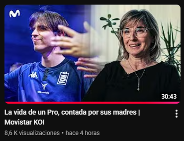 Uno de los mejores videos de content que ha sacado un club de esport este año, ojalá más equipos de se sumarán a hacer algo así.