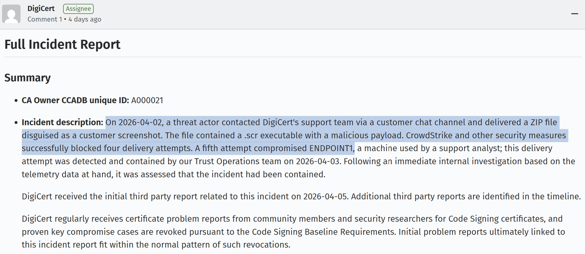 bhttparitosh's tweet photo. "wait, something's off here"
https://t.co/KK6uixD0tP
https://t.co/z92N7tj8Vo
#msdefender #defender #digicert #quarantine #threatintel #microsoft https://t.co/EgUE54nJYV