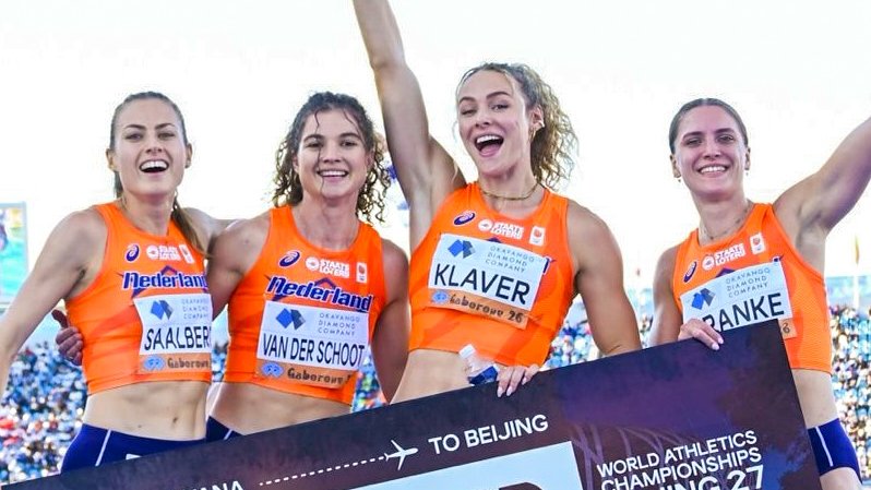 TeamNLtweets's tweet photo. TEAMWORK 🤝

Tijdens de WK atletiek estafette stonden wij met zes teams aan de start met één doel: kwalificatie voor het WK 2027 in Beijing. Voor vier teams is deze missie geslaagd! 🎟️

🔶 4x400m vrouwen
🔶 4x400m mannen
🔶 4x100m mixed
🔶 4x100m mannen

#TeamNL https://t.co/xoCViT5XSi
