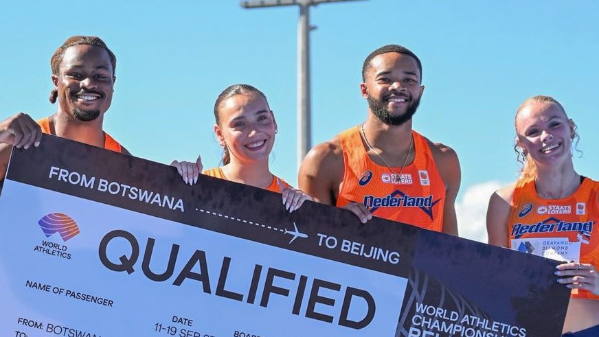 TeamNLtweets's tweet photo. TEAMWORK 🤝

Tijdens de WK atletiek estafette stonden wij met zes teams aan de start met één doel: kwalificatie voor het WK 2027 in Beijing. Voor vier teams is deze missie geslaagd! 🎟️

🔶 4x400m vrouwen
🔶 4x400m mannen
🔶 4x100m mixed
🔶 4x100m mannen

#TeamNL https://t.co/xoCViT5XSi
