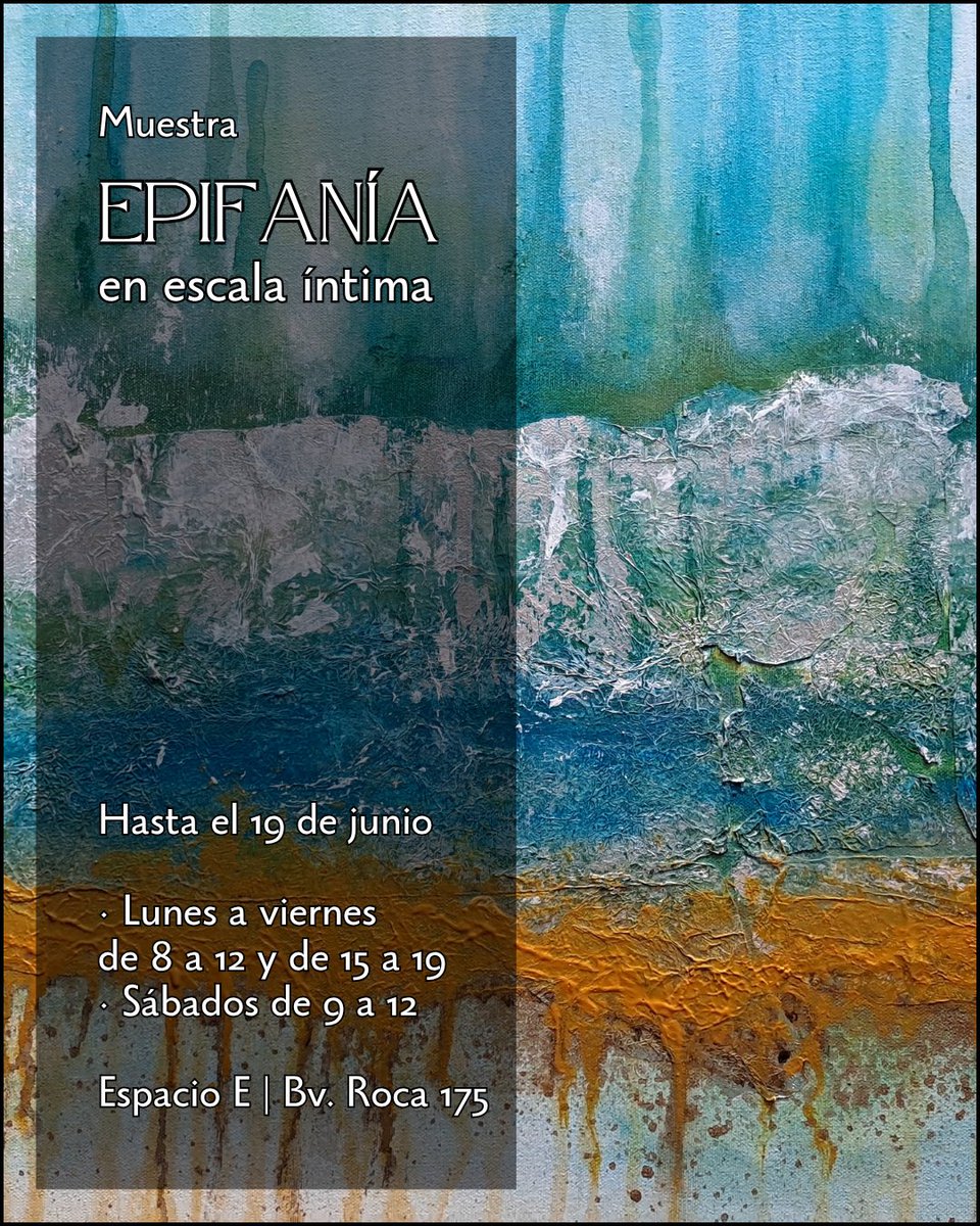 RutZerbatto's tweet image. Mirar de cerca es otra forma de ver, en un espacio breve donde lo sutil adquiere presencia.

‼️PASÁ A VISITARLA‼️

Curaduría: Eduardo Eberhardt
@espacio__e

Gracias 
@carinaspaggiari

#rutzerbatto #abstractpainting #contemporaryart #mixedmedia #artexhibitions