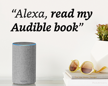 michaeldstover's tweet image. Do you use Alexa? 

Use it to bring books to life on Audible with powerful narrators and celebrity performances. Just say, "Alexa, read my Audible book."

To start a free 30-day trial, say “Alexa, sign up for Audible.”

#alexa #audible #audiblebooks