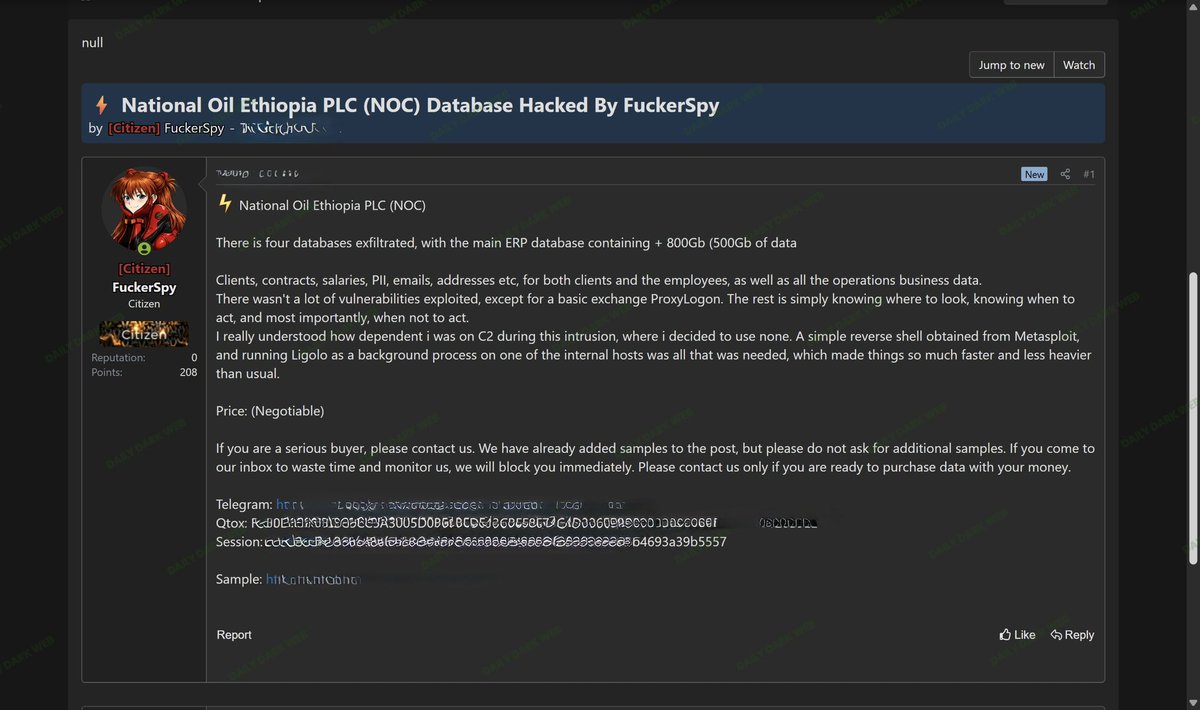 Dark Web Intelligence tweet media