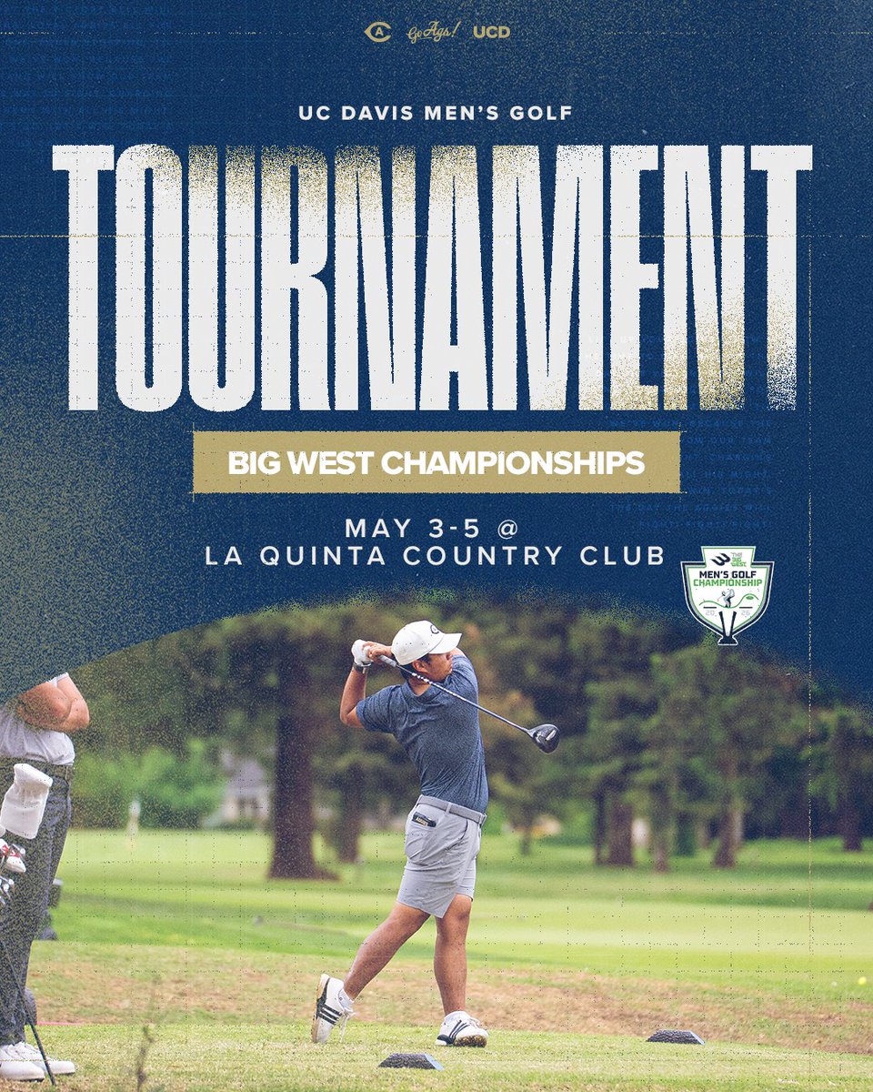 ucdavismgolf's tweet image. It's time for the Big West Championships 🏆

Follow along with our Aggies over the next three days here: scoreboard.clippd.com/tournaments/24…

#GoAgs