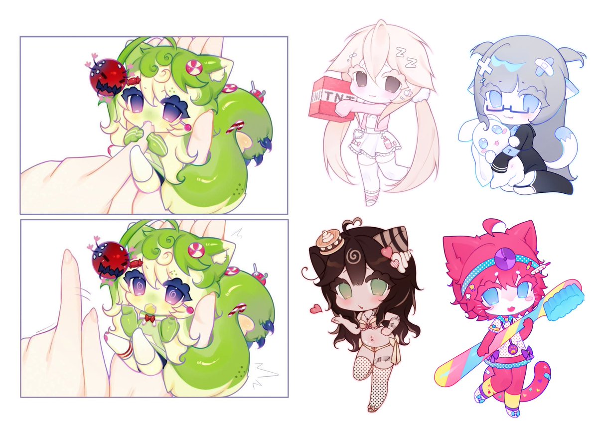 chabiページ♡⃜ Chibi commissions OPEN Chibi commission for only $15! If you're