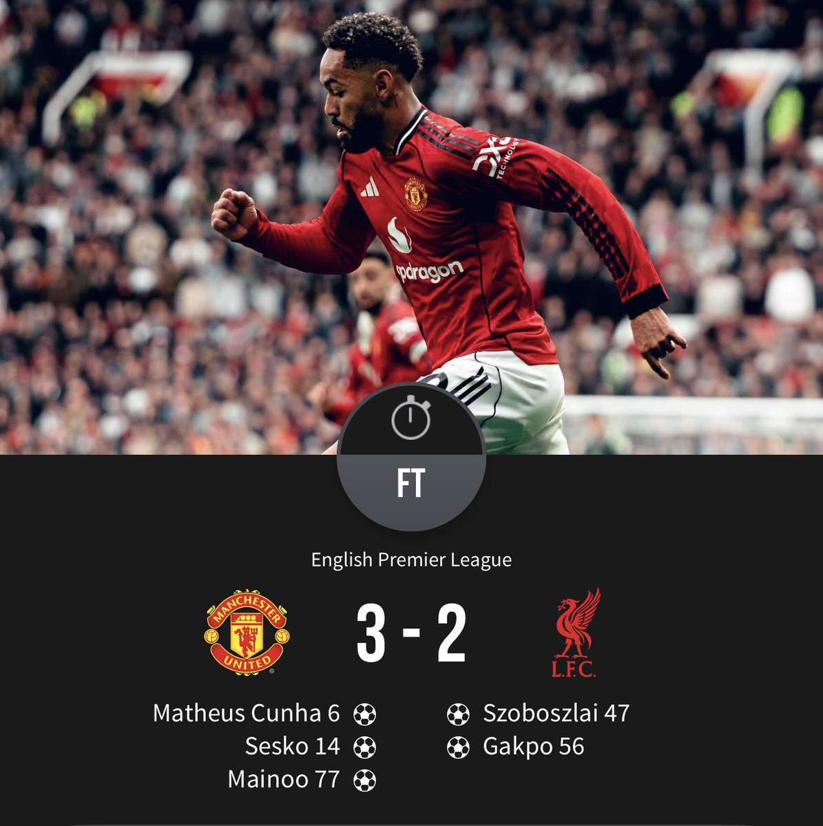 Ian_Green's tweet photo. This is a good day.  What makes it better is we did the double over Liverpool FC https://t.co/8Ipz7VqWGP