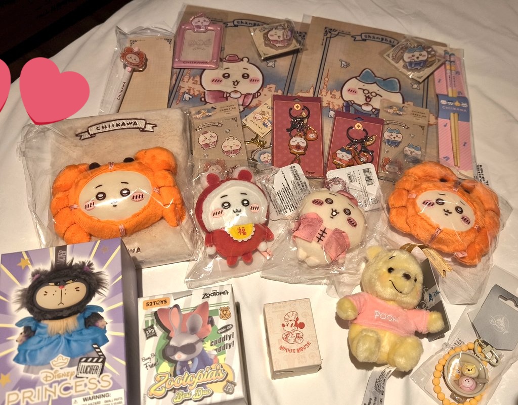 ディズニーの比にならないくらいちいかわを買ってしまった← 限定品に