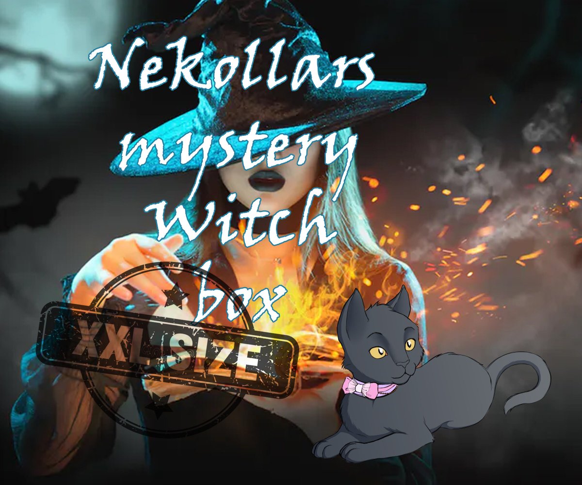 Nekollars's tweet image. Nekollars Mystery Witch Box in XXL Size - Goth Witch Wicca space suprise package with Chokers included tuppu.net/c2eea69d #Etsy #Nekollars #MysteryGothic