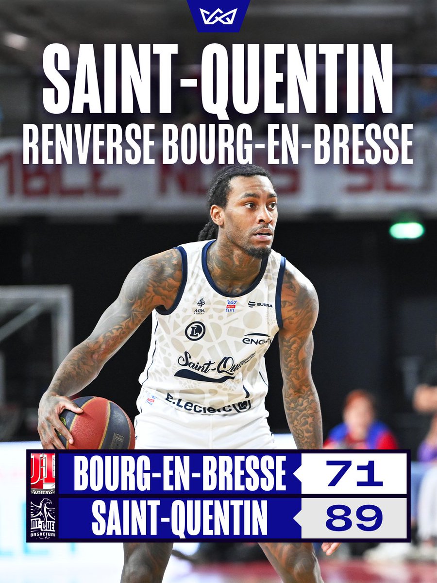 Betclic_ELITE's tweet image. 💥 Le @SQBB_Officiel  renverse la @JLBourgBasket  à l’extérieur, enchaîne une deuxième victoire consécutive et se positionne pour le maintien !

Une équipe en mission 🫡

#betclicelite #basketball