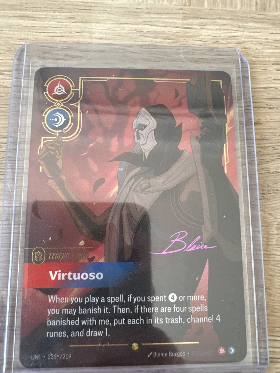 La Jhin signé qui sort de mon kit d’ap 😍#riftbound