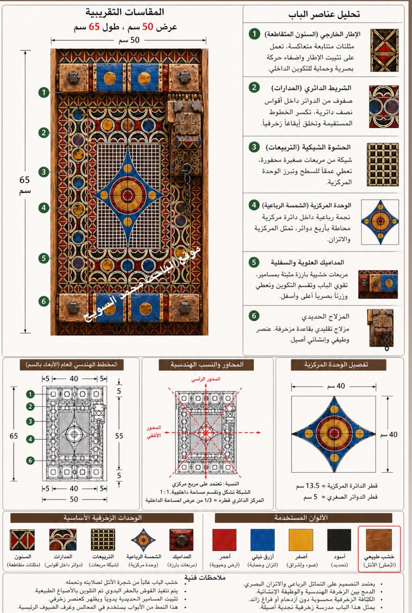 الزخارف النجدية tweet media