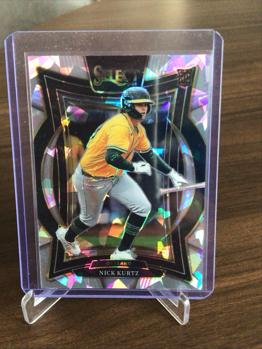 PromotionsDa's tweet image. 2025 Panini Select - Concourse Nick Kurtz #63 Ice Prizm (RC) Athletics ebay.us/m/XjlPIX #eBay #TheHobby #BaseballCards