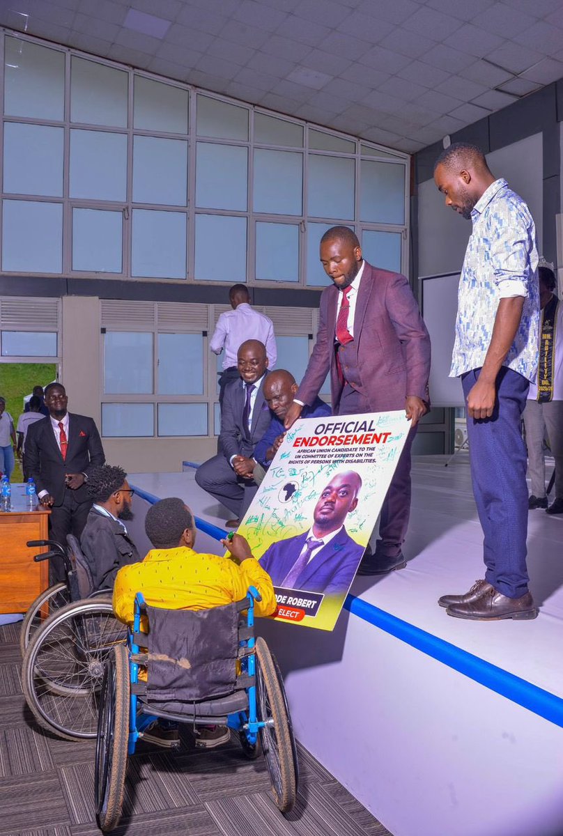 Plumedia1's tweet photo. Hon. Sewagudde Robert today received warm support for Persons with Disabilities (PWDs) from the management of Rhythm of Hope and its stakeholders at the National ICT Symposium. The gesture deeply humbled him. https://t.co/ukauFdp1Bx