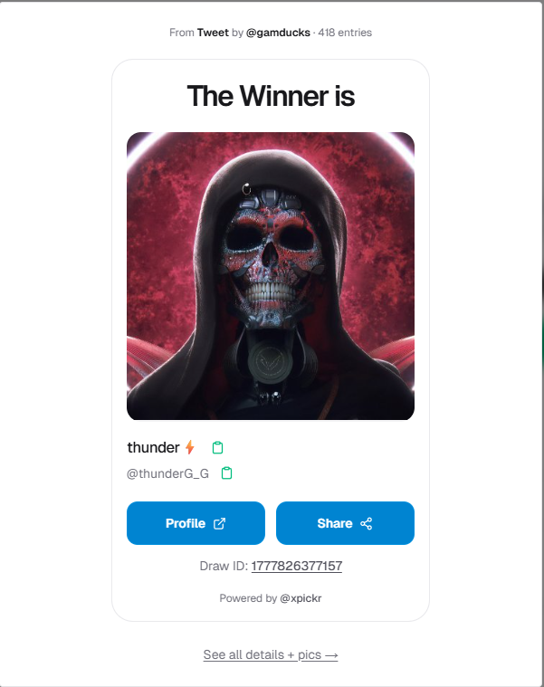 gamducks's tweet photo. @HypeDrop Congratulations to our sponsored battle winners @Dladada111 , @Regeleeee , and @LooKingRez1414 !

Also, congratulations to our bonus x giveaway winner @thunderG_G ! Please check your DM! https://t.co/TZITlaZFAY