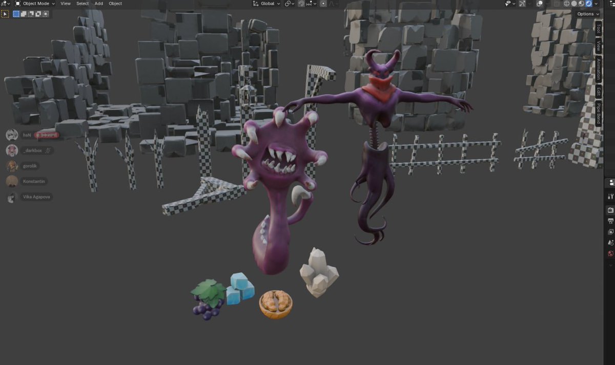 Konai3D's tweet image. I took part in my first game jam, and it was a really fun experience. I’m definitely not a character artist, and stylized texturing isn’t really my thing, but it was awesome to try something new. If you want to check out the game, here’s the link: platform.sibgamejam.com/games/gorolik/…
#GameJam