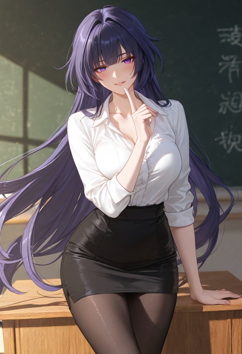 Yuni26330's tweet photo. Raiden Mei - Classroom scene

After school, Miss Mei and her beloved student finally confess their hidden love to each other.

Full set on Pixiv(151p)
https://t.co/hq6MAWBqWJ https://t.co/sZnSbOxcxS