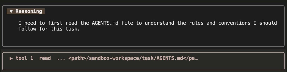 dmnsh001's tweet photo. ~1 year ago: Qwen3 writes full essay before every tool call

Today: Qwen 3.x variants drop 1 reasoning sentence before tool calls

Next couple of months: Optimal harness + omni capabilities at all sizes https://t.co/Z2rjs894ji