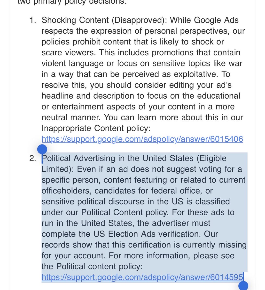 This is how they sensor you in a land where free speech is law one can not have content expressing there perspectives on current situations involving political figures  and there decisions 😂😂 cant  even talk about a war the individuals who mandate  this should be jailed