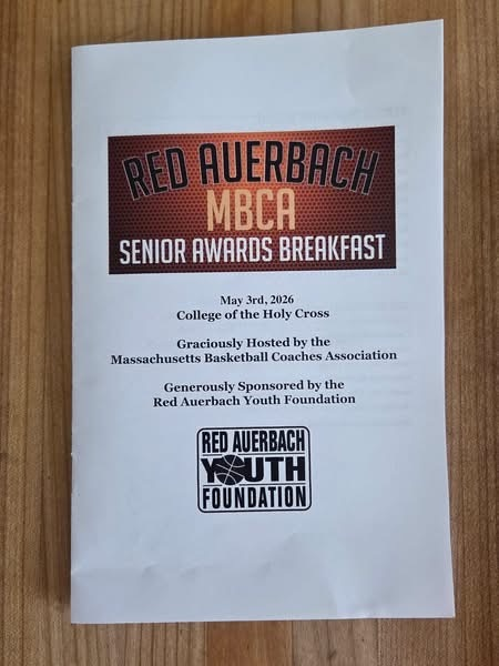 ChooseSEBRSD's tweet photo. Earlier this morning, Prouty Senior Owen Granger was recognized at  the Red Auerbach Massachusetts Basketball Coaches Association Senior Awards Breakfast as a 2026 Senior All-Academic Team recipient. Congratulations again Owen on this outstanding achievement! https://t.co/NddcKlvbzS