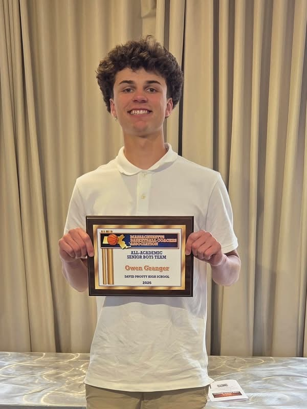 ChooseSEBRSD's tweet photo. Earlier this morning, Prouty Senior Owen Granger was recognized at  the Red Auerbach Massachusetts Basketball Coaches Association Senior Awards Breakfast as a 2026 Senior All-Academic Team recipient. Congratulations again Owen on this outstanding achievement! https://t.co/NddcKlvbzS