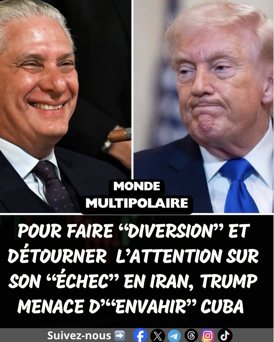 MMultipolaire's tweet image. 🚨⚡️ #Urgent | 🇺🇸 🇨🇺 Trump a menacé, lors d’un dîner privé en Floride, qu’il prendrait le contrôle de Cuba avec le porte-avions USS « Abraham Lincoln » après avoir terminé le « travail » en Iran.