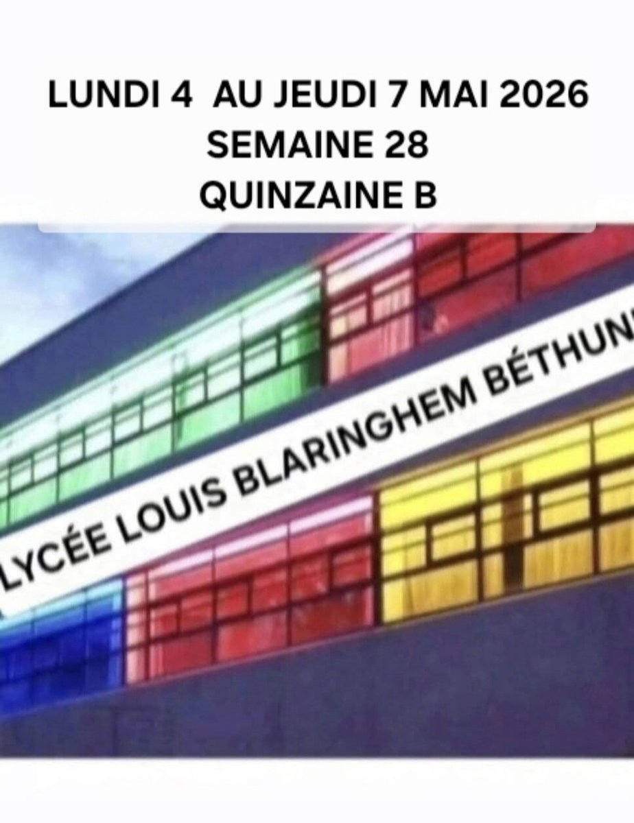 Lycée Louis Blaringhem Béthune tweet media