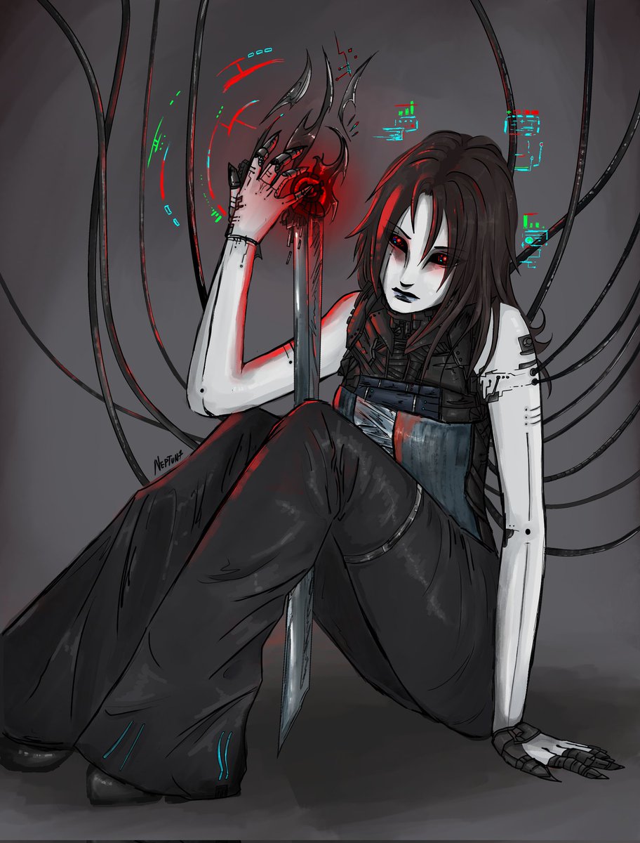 NeptuN_887's tweet image. I want more people who like robots/android warrior girls and other cyberpunk art to follow me pls♥️👾 

#artmoots #cyberpunkart #ArtistOnTwitter