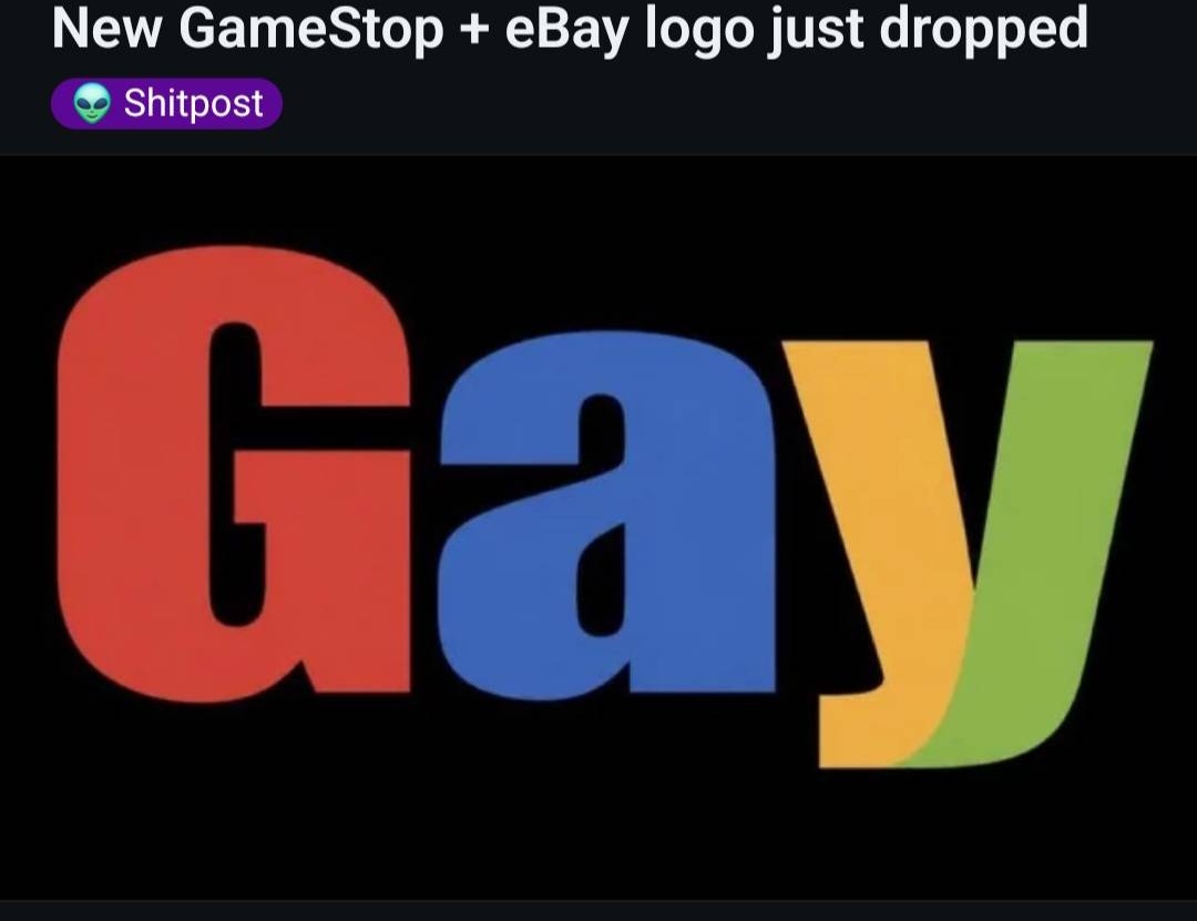 MusicalxFelony's tweet photo. @WinterCryptoEGC @zerohedge The $gme bulls and bears have both agreed it should just be GAY. https://t.co/qMp3e9v0IX