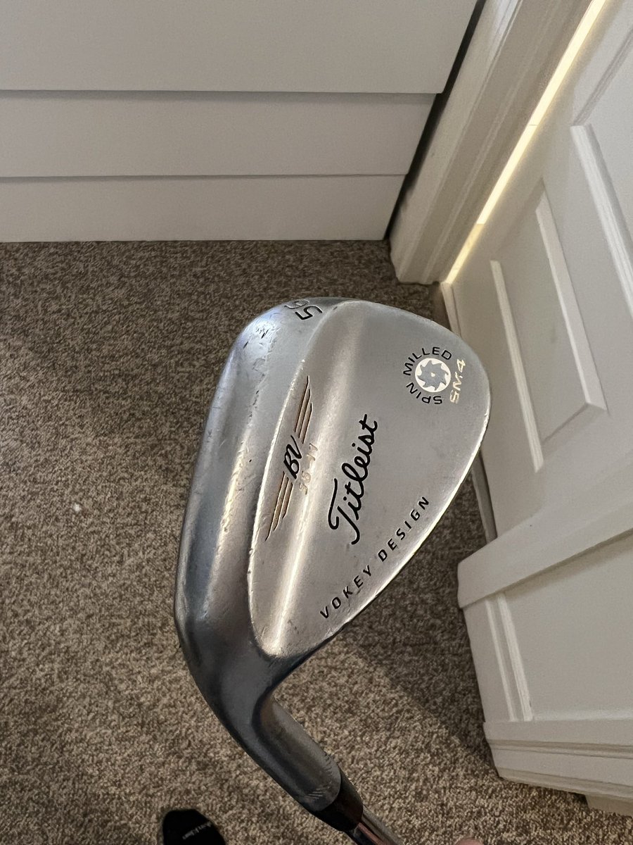 Cheery_Life's tweet photo. @thwacknicklaus @MizunoGolfNA My good ol Vokey 56. First wedge I ever bought. https://t.co/cdUiXJAgSA