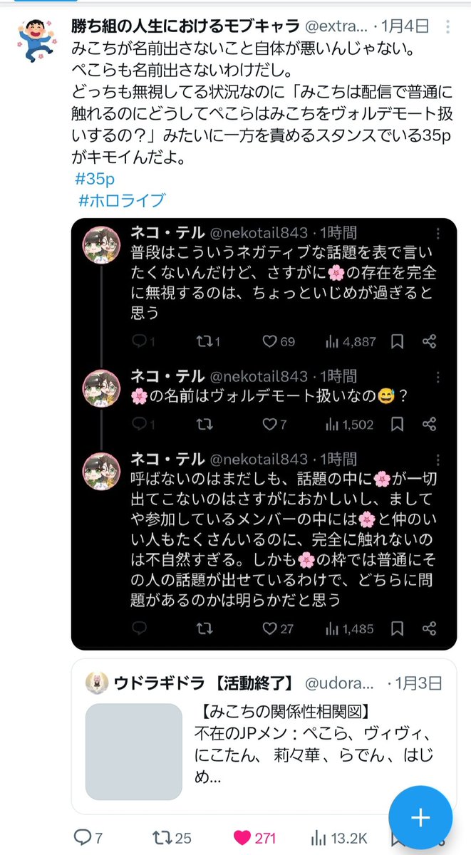 extra5353's tweet photo. @Opa_tx @Fuz5qSigIi95019 意味わからんw
俺はゆびをふるの件でもみこち叩いてないし擁護してるよ
ぺこら一方的に責めてる35pが嫌いなんだよ https://t.co/kkfaOnYMUI