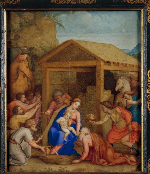 TomasMu73833924's tweet image. 'Adoración de los Magos'
Creación hacia 1590.
Técnica: Pintura al pergamino / Témpera sobre cobre.
Dimensiones: 27,7 × 32 cm.
Ubicación: Pinacoteca Ambrosiana, Milán, Italia.
Autor: Agostino Decio (italiano, 1531/33-1615)
#arts #paintings