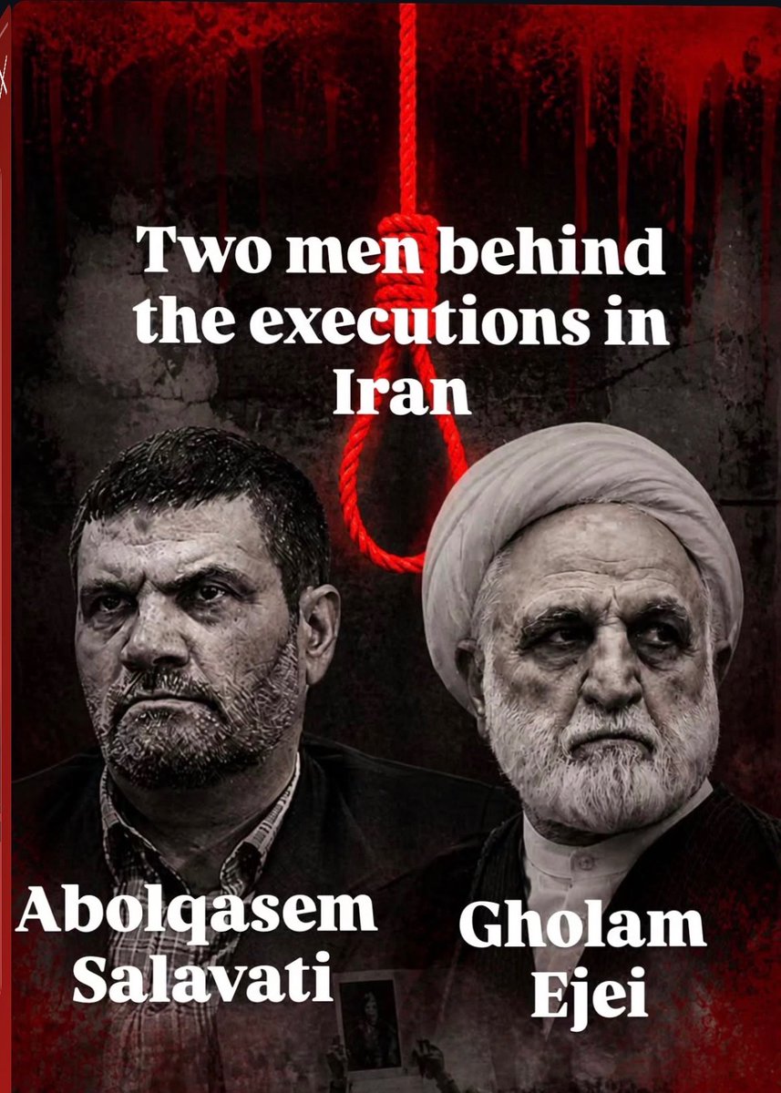 LadanMiga's tweet photo. همرزم های عزیزم 
لایک کامنت و ریتویت کنید‼️🙏🏻🙏🏻

@POTUS @netanyahu 
These two individuals are responsible for the execution of Iranian protesters.
We ask for your help.
Stop Iran’s killing machine.
Those who have not yet been killed are still at risk of execution.
Oil is not worth ignoring the brave people of Iran. #KingRezaPahlavi