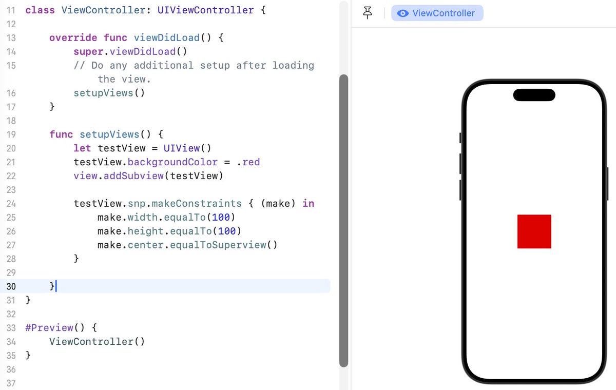 mayooresan's tweet image. Coming back to #iOSDev after a while and #Preview available when using UIKit too? 🤯😻