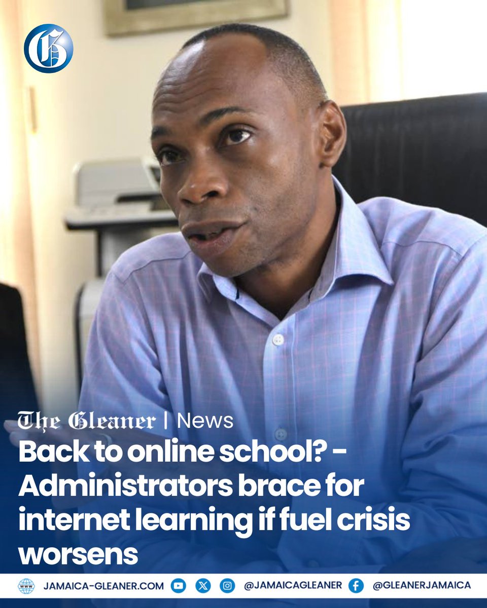 Rising fuel prices are forcing schools to brace for a possible return to online learning, with at least one Kingston institution already preparing as the Middle East war persists.

Read more: jamaica-gleaner.com/article/news/2… #GLNRToday