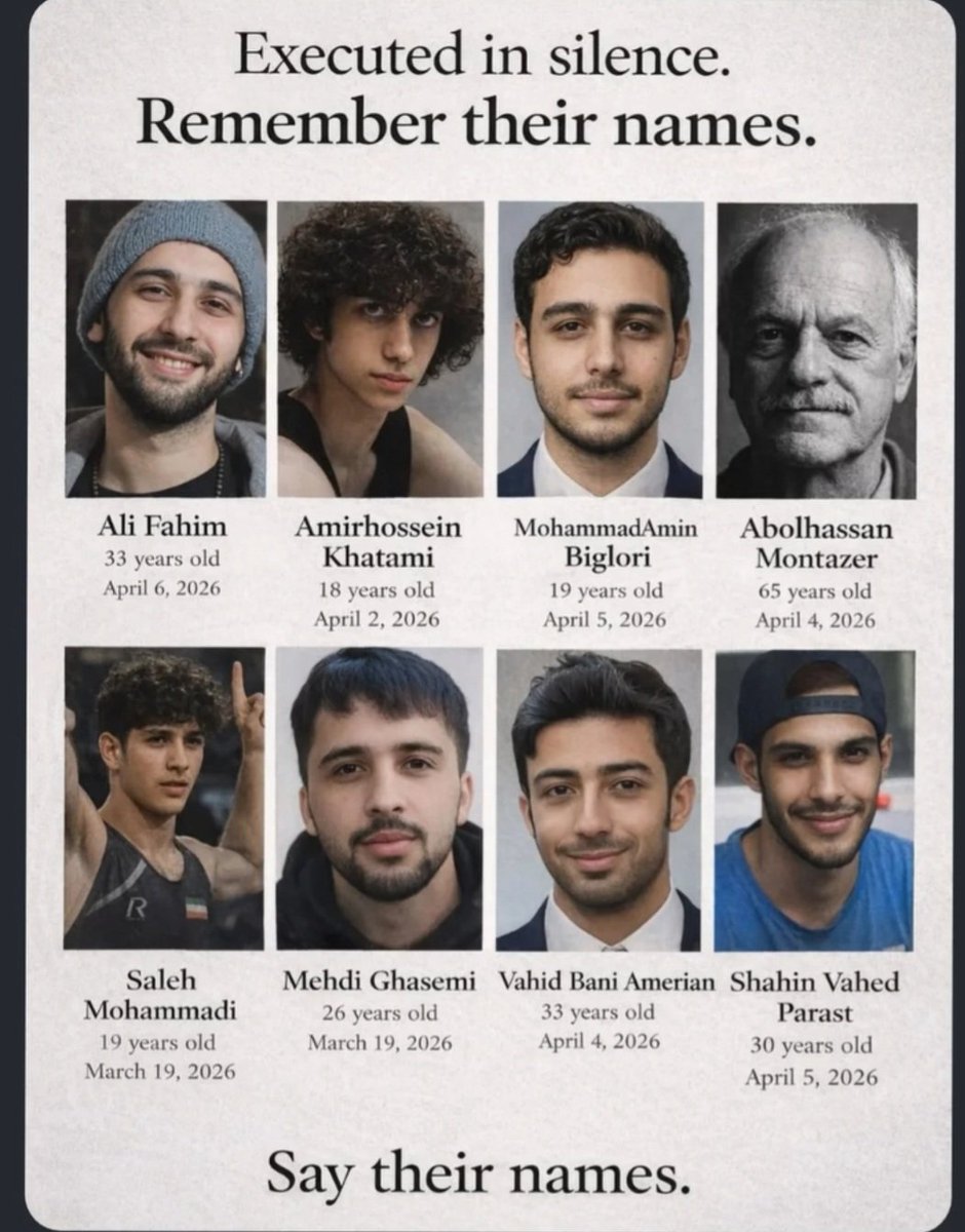 ELEGANTselin32's tweet photo. @Tarikh_Eran Help the people of Iran. The murderous regime is executing people every day
#StopExection https://t.co/2DbxxGU2H1