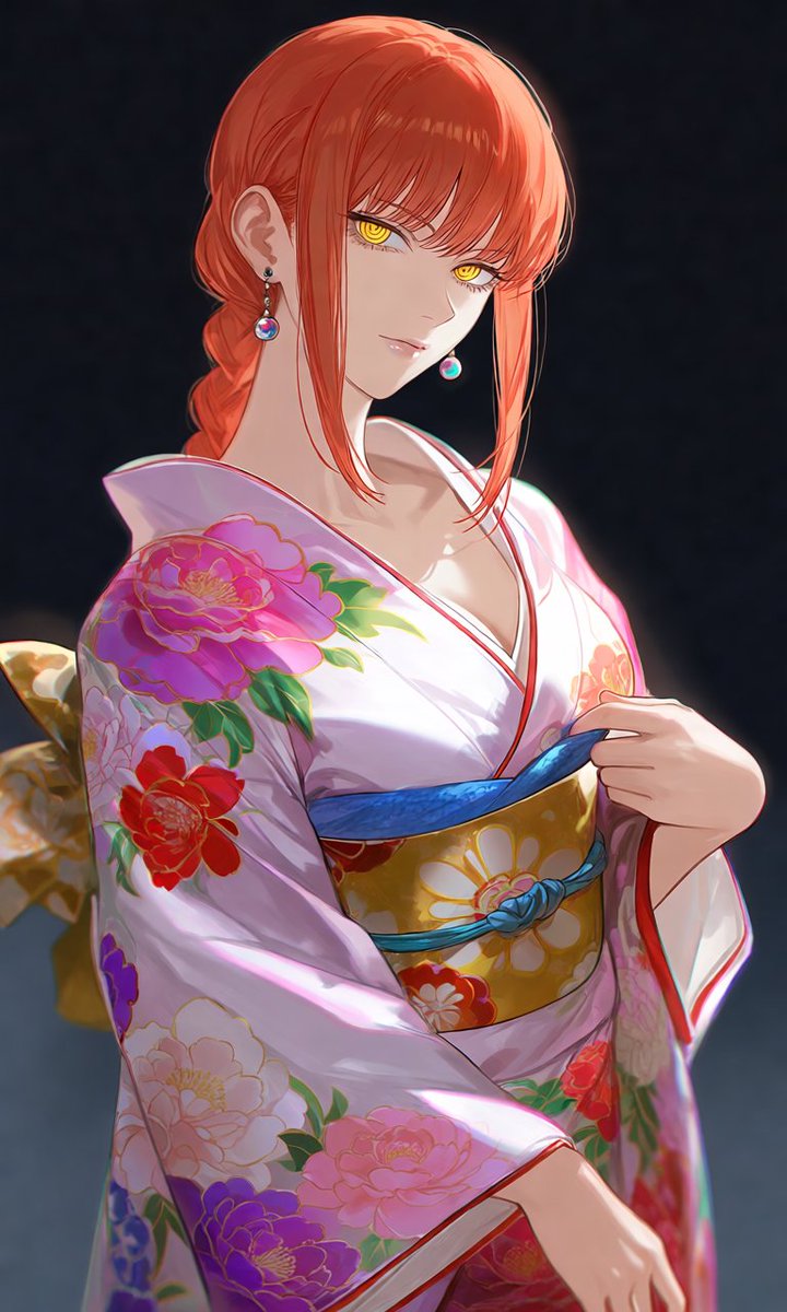 🖤💜 Trying different outfits besides my uniform and my dress is an interesting idea. How do I look in this kimono?~