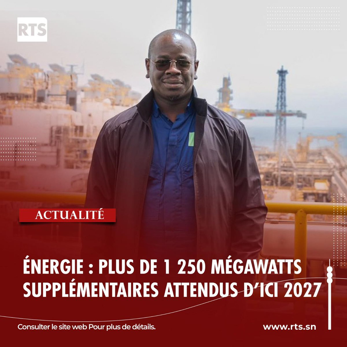 wlonj's tweet image. #Senegal: Le  ministre de l’Énergie, Birame Souleye Diop, a annoncé de nouveaux projets énergétiques, dont deux centrales solaires de 250 MW et 500 MW  ainsi qu’une centrale à gaz de 500 MW en partenariat avec le FONSIS
#Tchad